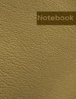 Tan Leather Pattern Notebook