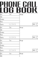 Phone Call Log Book