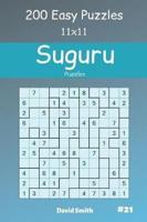 Suguru Puzzles - 200 Easy Puzzles 11X11 Vol.21