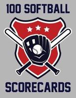 100 Softball Scorecards