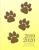 2019-2020 Academic Planner With Hours Puppy Dog Gratitude Daily Organizer