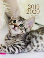 2019-2020 Academic Planner With Hours Kitten Cat Gratitude Daily Organizer