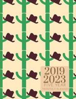 2019-2023 Five Year Planner Cactus Cacti Goals Monthly Schedule Organizer