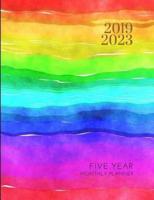2019-2023 Five Year Planner Classic Color Goals Monthly Schedule Organizer