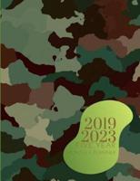 2019-2023 Five Year Planner Army Camo Goals Monthly Schedule Organizer