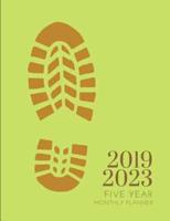 2019-2023 Five Year Planner Hiking Goals Monthly Schedule Organizer