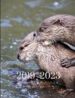 2019-2023 Five Year Planner Sea Otters Goals Monthly Schedule Organizer
