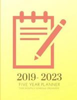 2019-2023 Five Year Planner Task Goals Monthly Schedule Organizer