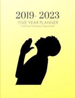 2019-2023 Five Year Planner God Gratitude Monthly Schedule Organizer