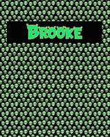 120 Page Handwriting Practice Book With Green Alien Cover Brooke