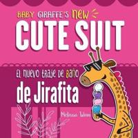 Baby Giraffe's New Cute Suit. El Nuevo Traje De Baño De Jirafita
