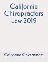 California Chiropractors Law 2019