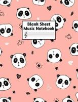 Blank Sheet Music Notebook