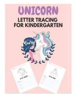 Unicorn Letter Tracing for Kindergarten