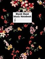 Blank Sheet Music Notebook