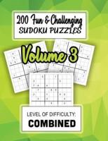 200 Fun & Challenging Sudoku Puzzles