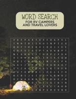 Word Search For RV Campers and Travel Lovers