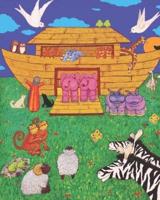 Cute Bible Story Noah's Ark Blank Lined Journal for Girl or Boy Notebook