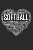 Softball Heart Love