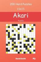 Akari Puzzles - 200 Hard Puzzles 15X15 Vol.3
