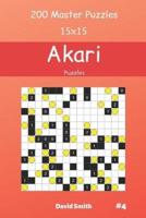 Akari Puzzles - 200 Master Puzzles 15X15 Vol.4
