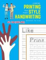 Learning Printing Style Handwriting Workbook for Kids