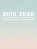 2019-2020 Weekly and Monthly Academic Planner
