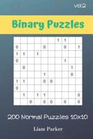 Binary Puzzles - 200 Normal Puzzles 10X10 Vol.2