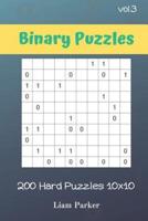 Binary Puzzles - 200 Hard Puzzles 10X10 Vol.3