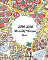 2019-2020 Monthly Planner Pizza