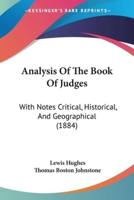 Analysis Of The Book Of Judges