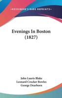 Evenings In Boston (1827)