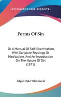 Forms Of Sin