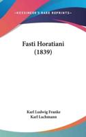 Fasti Horatiani (1839)