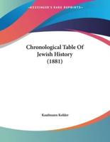 Chronological Table Of Jewish History (1881)