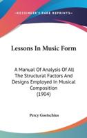 Lessons In Music Form