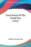 Great Poems Of The World War (1922)