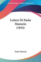 Lettere Di Paolo Manuzio (1834)