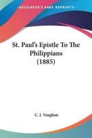 St. Paul's Epistle To The Philippians (1885)