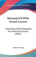 Memorial of Philo French Leavens