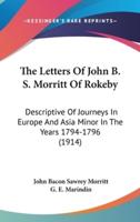 The Letters of John B. S. Morritt of Rokeby