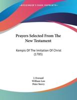 Prayers Selected From The New Testament