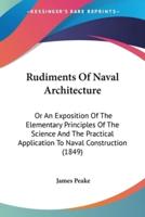 Rudiments Of Naval Architecture