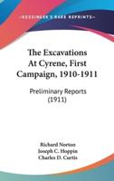 The Excavations At Cyrene, First Campaign, 1910-1911