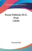 Poesie Politiche Di G. Prati (1850)