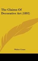 The Claims of Decorative Art (1892)