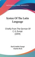Syntax of the Latin Language