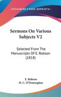 Sermons on Various Subjects V2