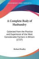 A Complete Body of Husbandry