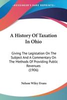 A History Of Taxation In Ohio